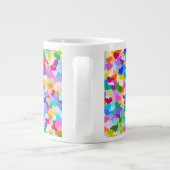 Grande Tasse Confettis de coeur d'arc-en-ciel (Dos)