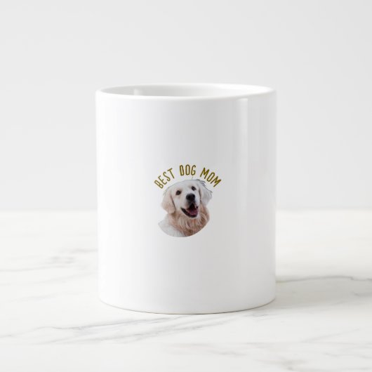 Grande Tasse Confort et élégance Mug-Best Chien Maman (Devant)