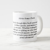 Grande Tasse Conseil Drôle D'Un Canard (Devant droit)
