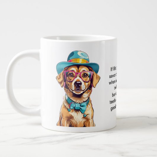 Grande Tasse Conseil Drôle D'Un Chien (Gauche)