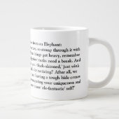 Grande Tasse Conseil Drôle D'Un Éléphant (Droite)