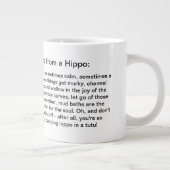 Grande Tasse Conseil Drôle D'Un Hippo (Droite)