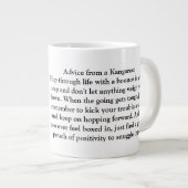 Grande Tasse Conseil Drôle D'Un Kangourou (Devant droit)
