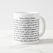 Grande Tasse Conseil Drôle D'Un Lizard (Devant droit)