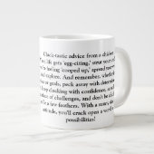 Grande Tasse Conseil Drôle D'Un Poulet (Devant droit)