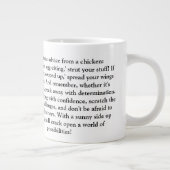 Grande Tasse Conseil Drôle D'Un Poulet (Droite)
