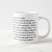 Grande Tasse Conseil Drôle D'Une Giraffe (Droite)