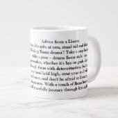 Grande Tasse Conseil Drôle D'Une Llama (Devant droit)