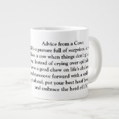 Grande Tasse Conseil Drôle D'Une Vache (Devant droit)