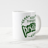 Grande Tasse Conserver la pensée positive (Devant droit)