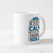 Grande Tasse Conserver le calme - Agent immobilier de revendeur (Devant droit)