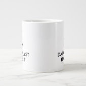 Grande Tasse Conserver le calme et laisser l'analyste de donnée (Devant)