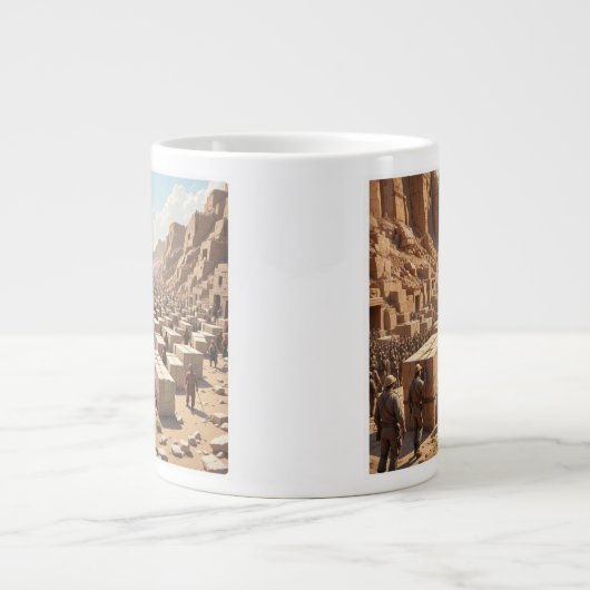 Grande Tasse Construire les Pyramides (Devant)