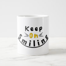 Continuez à sourire avec le logo heureux