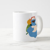 Grande Tasse Cookie Monster lisant une carte (Devant droit)