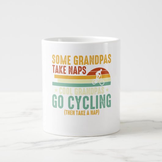 Grande Tasse Cool Grandpas Go Cycling (Devant)