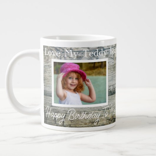 Grande Tasse Cool Love My Teddy Bear Photo (Gauche)