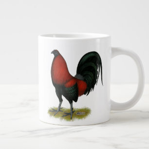 Grande Tasse Coq Rouge Noir BB Américain