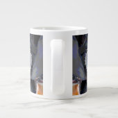 Grande Tasse Coquille de mer rayée (Dos)