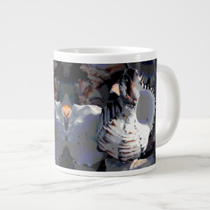 Grande Tasse Coquille de mer rayée