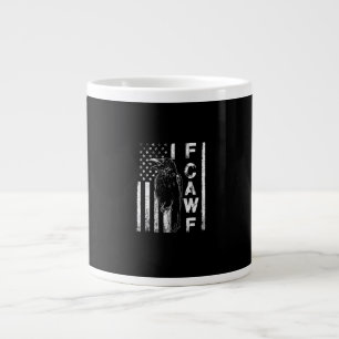 Grande Tasse Corbeau drôle avec drapeau américain