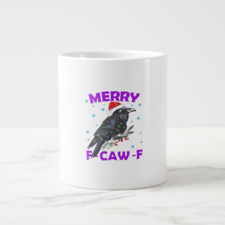 Grande Tasse Corbeau drôle de Noël Classique Style Vintage