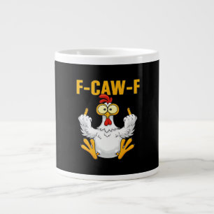 Grande Tasse Corbeau F-Caw-F Humour Drôle Gothique