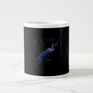 Grande Tasse Corbeau, F-Caw-F Oiseau drôle Créatif Décontracté