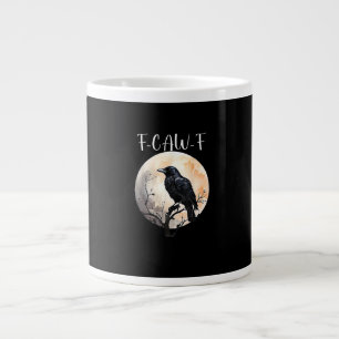 Grande Tasse Corbeau F-Caw-F Oiseau Drôle Esthétique Décontract