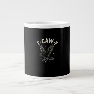 Grande Tasse Corbeau F-Caw-F Oiseau Drôle Lune Gothique Humour