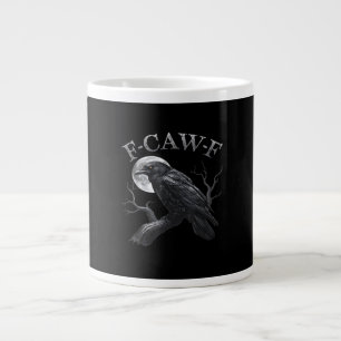 Grande Tasse Corbeau F-Caw-F Oiseau Drôle Lune Gothique Humour