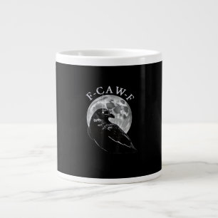 Grande Tasse Corbeau F-Caw-F Oiseau Drôle Lune Gothique Humour