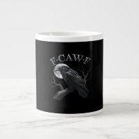 Corbeau F-Caw-F Oiseau Drôle Lune Gothique Humour