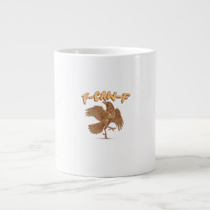 Grande Tasse Corbeau F-Caw-F Oiseau Drôle Mème Corneille