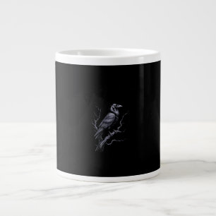 Grande Tasse Corbeau F-Caw-F Oiseau Drôle qui Dit Humour Mème