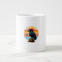 Corbeau gothique drôle Halloween F Caw F Café