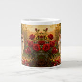 Grande Tasse Corgi dans les Roses V (Devant)