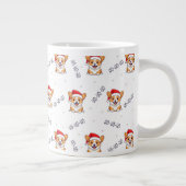 Grande Tasse Corgis à Santa Hats Motif de Noël (Droite)