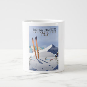 Grande Tasse Cortina d'Ampezzo Italie poster ski Art Print