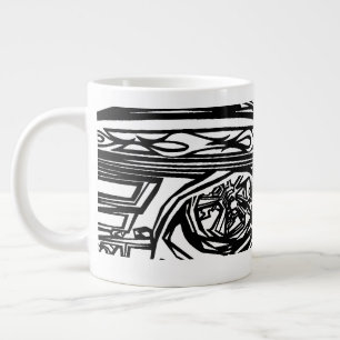 Grande Tasse corvette & del falcon N&B