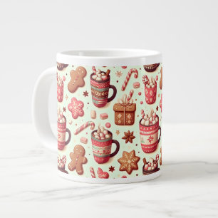 Grande Tasse Cosy Christmas Cocoa and Gingerpain Motif