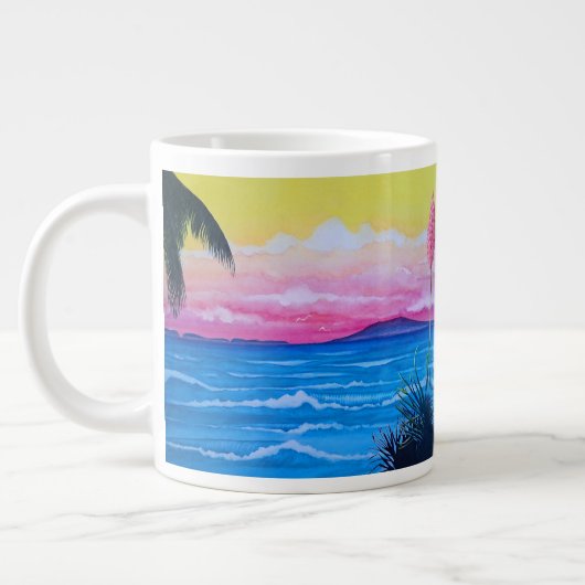 Grande Tasse Coucher de soleil océan (Gauche)