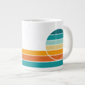 Grande Tasse Coucher de soleil rétro 70 (Devant droit)