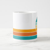 Grande Tasse Coucher de soleil rétro 75 (Devant)