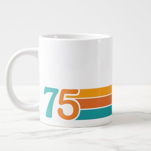 Grande Tasse Coucher de soleil rétro 75 (Gauche)