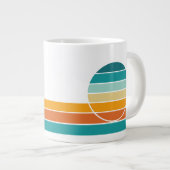 Grande Tasse Coucher de soleil rétro 78 (Devant droit)