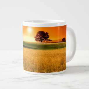 Grande Tasse Coucher du soleil rouge sang