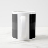 Grande Tasse Couleur modifiable de bande de dégradé simple et é (Dos)