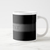 Grande Tasse Couleur modifiable de bande de dégradé simple et é (Droite)
