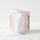 Grande Tasse Couleur solide rose pâle (Dos)